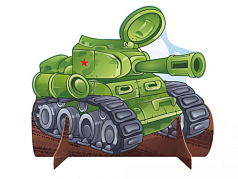 Театральная декорация Танк