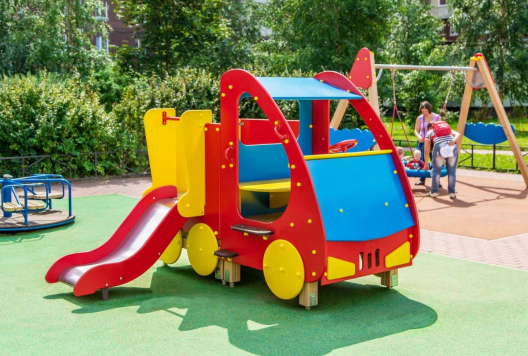 Игровой элемент Машинка с горкой, 2360х2360х1780 мм