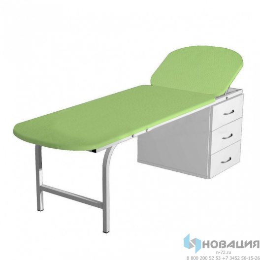 Кушетка смотровая со встроенной тумбой