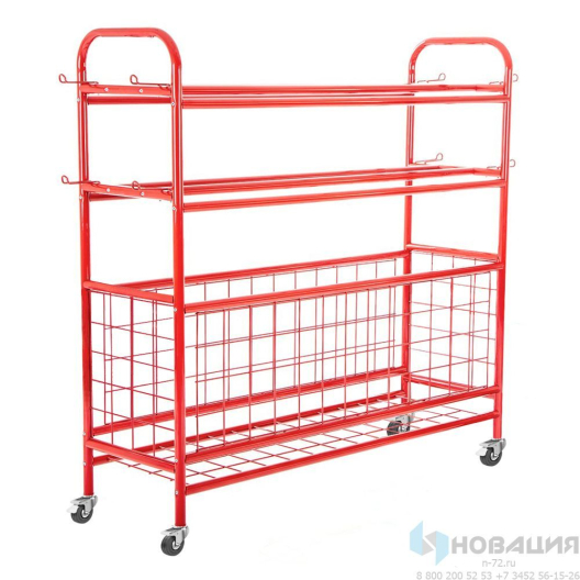 Стеллаж для хранения спортинвентаря, 1500х500х1600 мм